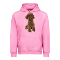 Fuchsia Pink Poodles Dog lllustrations Urban Hoodie - LillyAllenDesigns