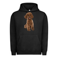 Pigment Black Poodles Dog lllustrations Urban Hoodie - LillyAllenDesigns