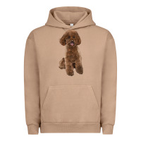 Pigment Burro Poodles Dog lllustrations Urban Hoodie - LillyAllenDesigns