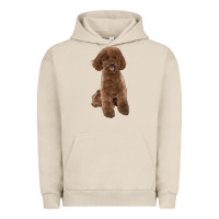 Pigment French Oak Poodles Dog lllustrations Urban Hoodie - LillyAllenDesigns