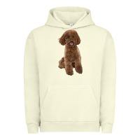 Pigment Pistachio Poodles Dog lllustrations Urban Hoodie - LillyAllenDesigns