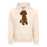 Sandshell Poodles Dog lllustrations Urban Hoodie - LillyAllenDesigns