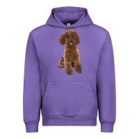 Tulip Poodles Dog lllustrations Urban Hoodie - LillyAllenDesigns