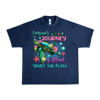 Navy everyone's journey is different trust the flow Urban Heavy Tee - Artiststas