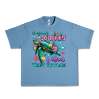 Pebble Blue everyone's journey is different trust the flow Urban Heavy Tee - Artiststas