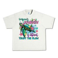 Pistachio everyone's journey is different trust the flow Urban Heavy Tee - Artiststas
