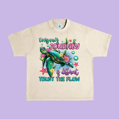 Everyone's Journey Is Different Trust The Flow Urban Heavy Tee Designed By Artiststas