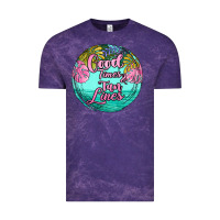 Cloud Purple good times and tan lines Vintage Tee - JahusDesignShop