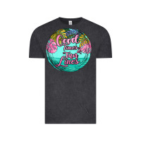 Vintage Black good times and tan lines Vintage Tee - JahusDesignShop