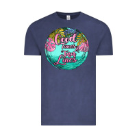 Vintage Denim good times and tan lines Vintage Tee - JahusDesignShop