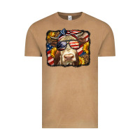 Vintage Camel Western 4th Of July Cow Background Vintage Tee - LillyAllenDesigns