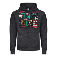 Vintage Black Dental life leopard frame Vintage Hoodie - LillyAllenDesigns