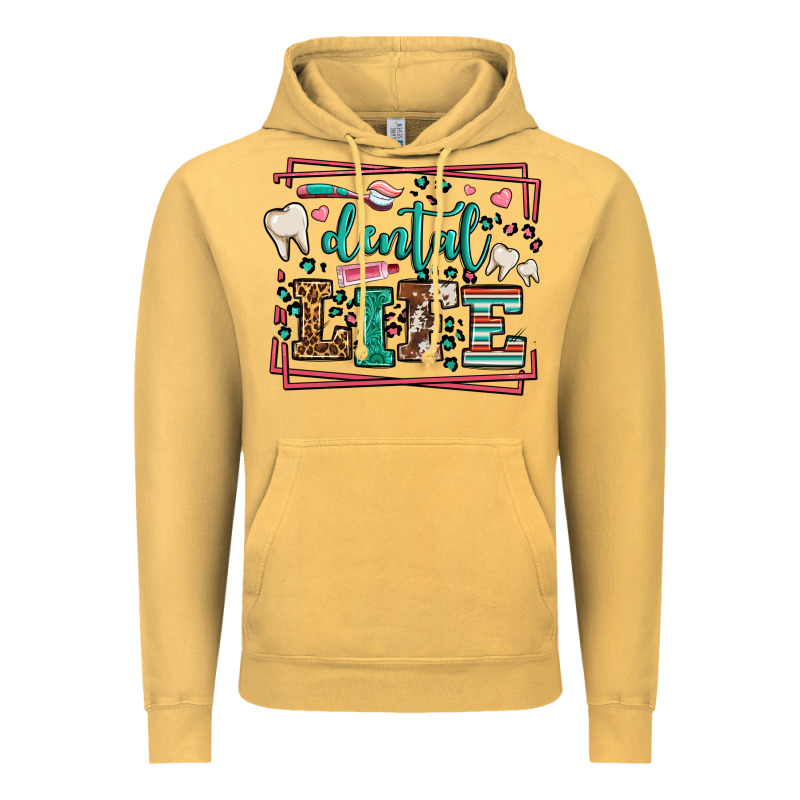 Dental Life Leopard Frame Vintage Hoodie by LillyAllenDesigns | Teevron