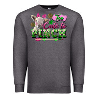 Charcoal Heather Too Cute To Pinch Premium Sweatshirt - FaDigitalArtStudio