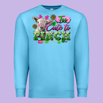 Too Cute To Pinch Premium Sweatshirt Designed By Fadigitalartstudio