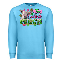 Ocean Blue Too Cute To Pinch Premium Sweatshirt - FaDigitalArtStudio
