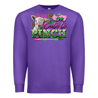 Purple Too Cute To Pinch Premium Sweatshirt - FaDigitalArtStudio