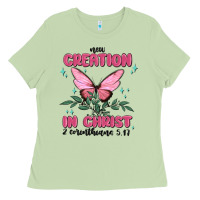 Matcha new creation in christ 2 corinthians5.17 Ladies Tee - MaliasSmallBusiness