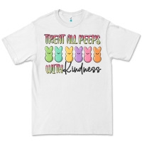 White treat all peeps with kindness Premium Tee - MaliasSmallBusiness