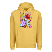 Antique Gold Easter love Teacher Premium Hoodie - OliviaCreatesArt