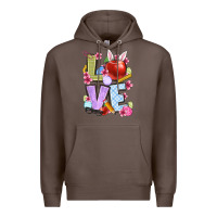 Coffee Easter love Teacher Premium Hoodie - OliviaCreatesArt