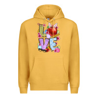 Mustard Easter love Teacher Premium Hoodie - OliviaCreatesArt