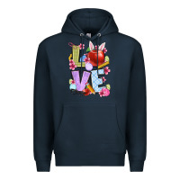 Navy Easter love Teacher Premium Hoodie - OliviaCreatesArt