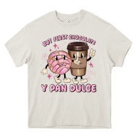 Cream but first chocolate y pan dulce Heavy Core Tee - MaliasSmallBusiness