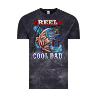 Cloud Black Reel Cool Dad Bass 4th of July Vintage Tee - LillyAllenDesigns