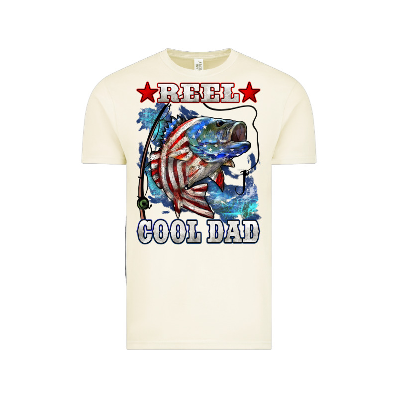 Reel Cool Dad Bass 4th Of July Vintage Tee by LillyAllenDesigns | Teevron