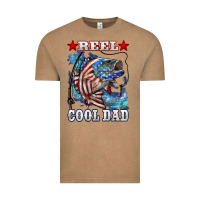 Vintage Coffee Reel Cool Dad Bass 4th of July Vintage Tee - LillyAllenDesigns