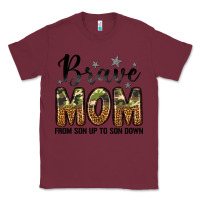 Burgundy brave mom from son up to son down Classic Tee - LillyAllenDesigns