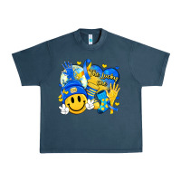 Midnight Navy retro disco ball the lucky few smile face Urban Heavy Tee - Artiststas