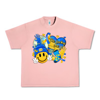 Salmon retro disco ball the lucky few smile face Urban Heavy Tee - Artiststas
