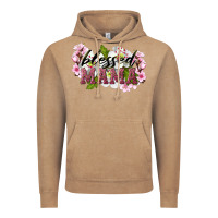 Vintage Coffee Blessed Mama Vintage Hoodie - LillyAllenDesigns