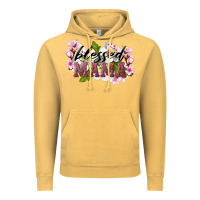 Vintage Mustard Blessed Mama Vintage Hoodie - LillyAllenDesigns