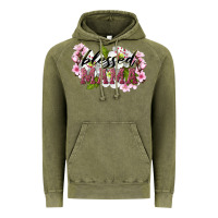 Vintage Olive Blessed Mama Vintage Hoodie - LillyAllenDesigns