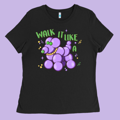 Walk It Like A Ladies Tee Designed By Maliassmallbusiness
