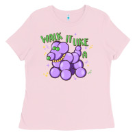 Bubblegum Pink walk it like a Ladies Tee - MaliasSmallBusiness
