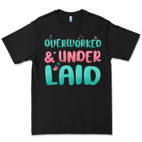Black overworked underlaid Premium Tee - MaliasSmallBusiness