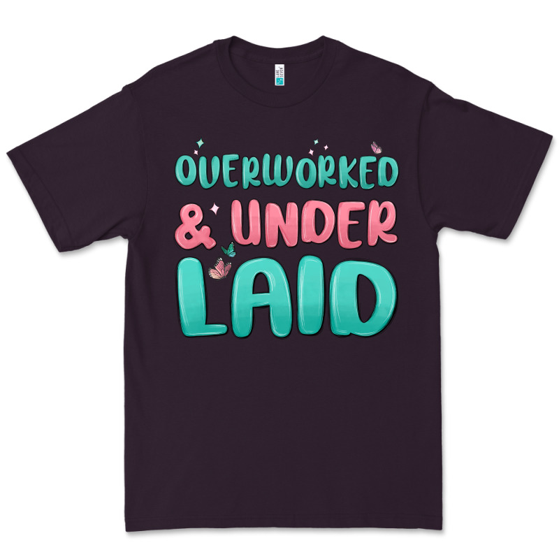 Overworked Underlaid Premium Tee by MaliasSmallBusiness | Teevron