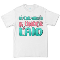 White overworked underlaid Premium Tee - MaliasSmallBusiness