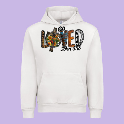 So Loved Jhon 3.16 Urban Hoodie Designed By Sublimationcraftshop