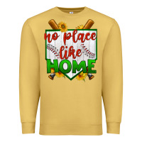 Antique Gold no place like home baseball Premium Sweatshirt - BundleAndBundleShop