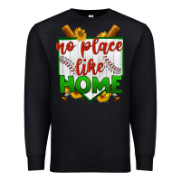 Black no place like home baseball Premium Sweatshirt - BundleAndBundleShop