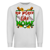 Dove Grey no place like home baseball Premium Sweatshirt - BundleAndBundleShop
