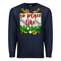 Navy no place like home baseball Premium Sweatshirt - BundleAndBundleShop