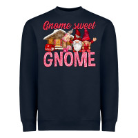 Navy Gnome sweet gnome Valentine's Day Heavyweight Sweatshirt - HowdyJamesFarm