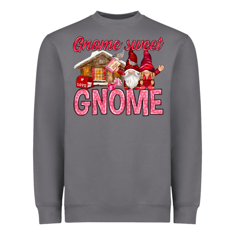 Gnome Sweet Gnome Valentine's Day Heavyweight Sweatshirt by HowdyJamesFarm | Teevron