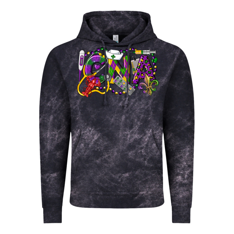 Cna Certified Nursing Assistant Mardi Gras Vintage Hoodie by LillyAllenDesigns | Teevron